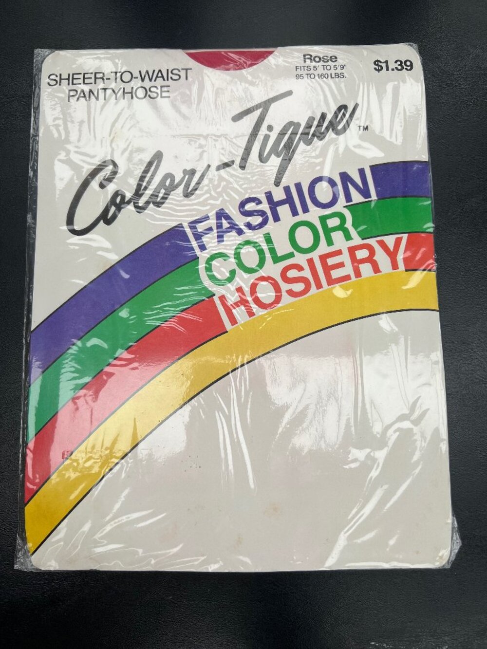 NIB Vintage 70s Color Tique Sheer 100% Nylon Red Pantyhose